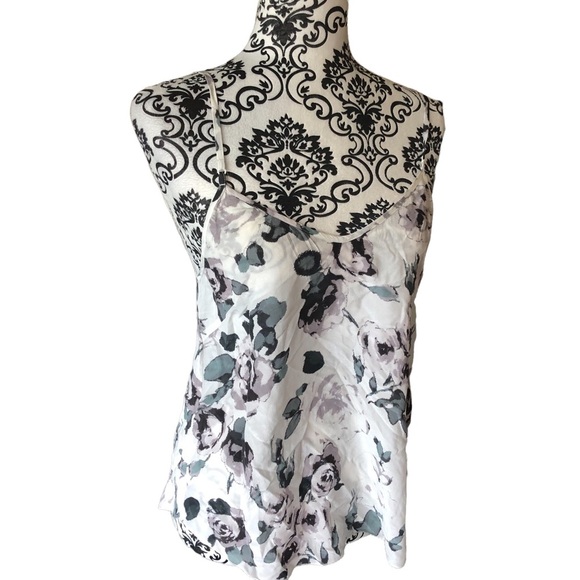 Wilfred Aritiza Floral SILK Camisole Tank Shirt - Picture 3 of 7